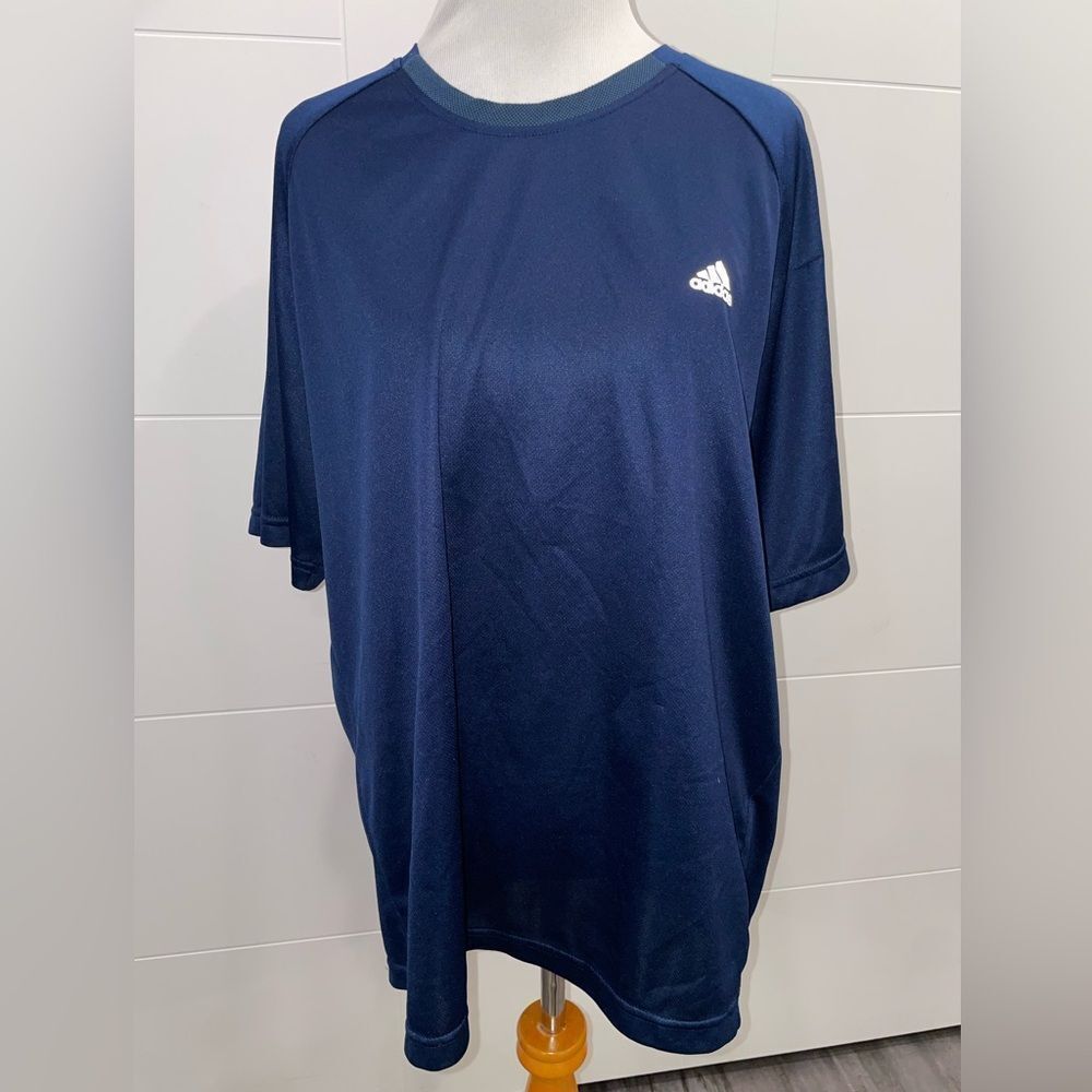 Adidas Men's Navy Blue Shirt climate short sleeve size XL